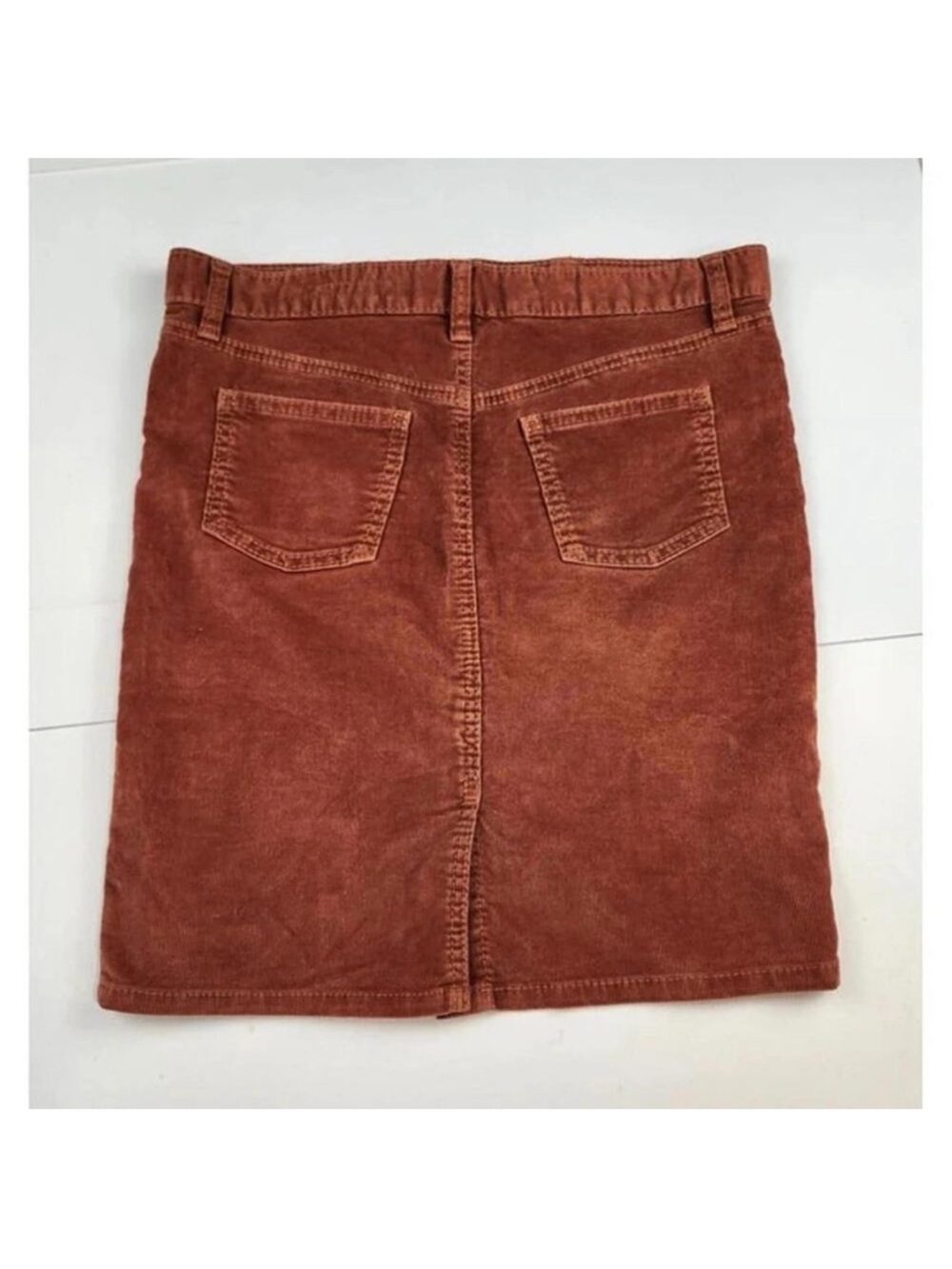 Gap 1969 Vintage Rust Corduroy Mini Skirt - Picture 5 of 9
